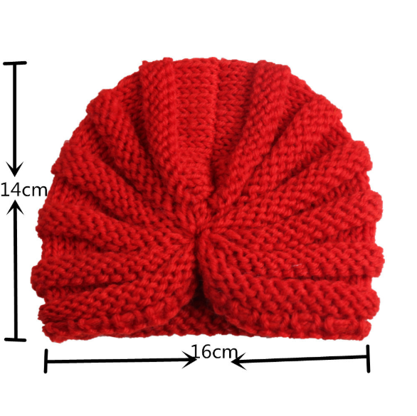 Gulab Knot Wool Baby Turban