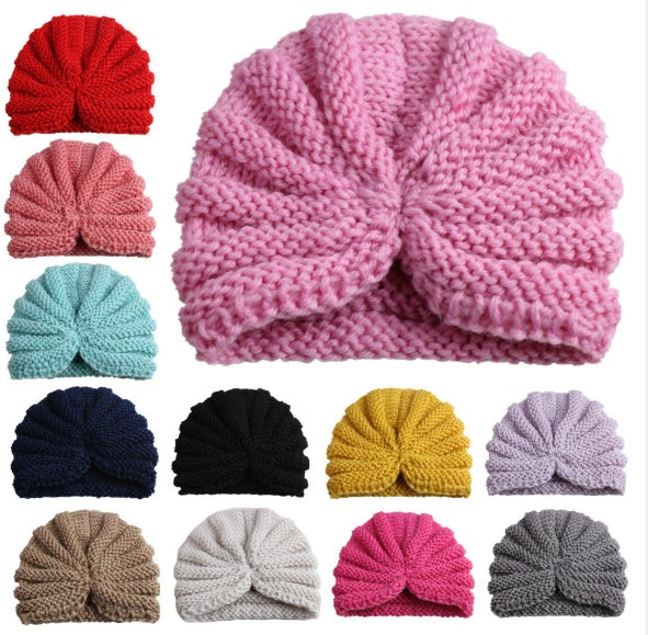 Gulab Knot Wool Baby Turban