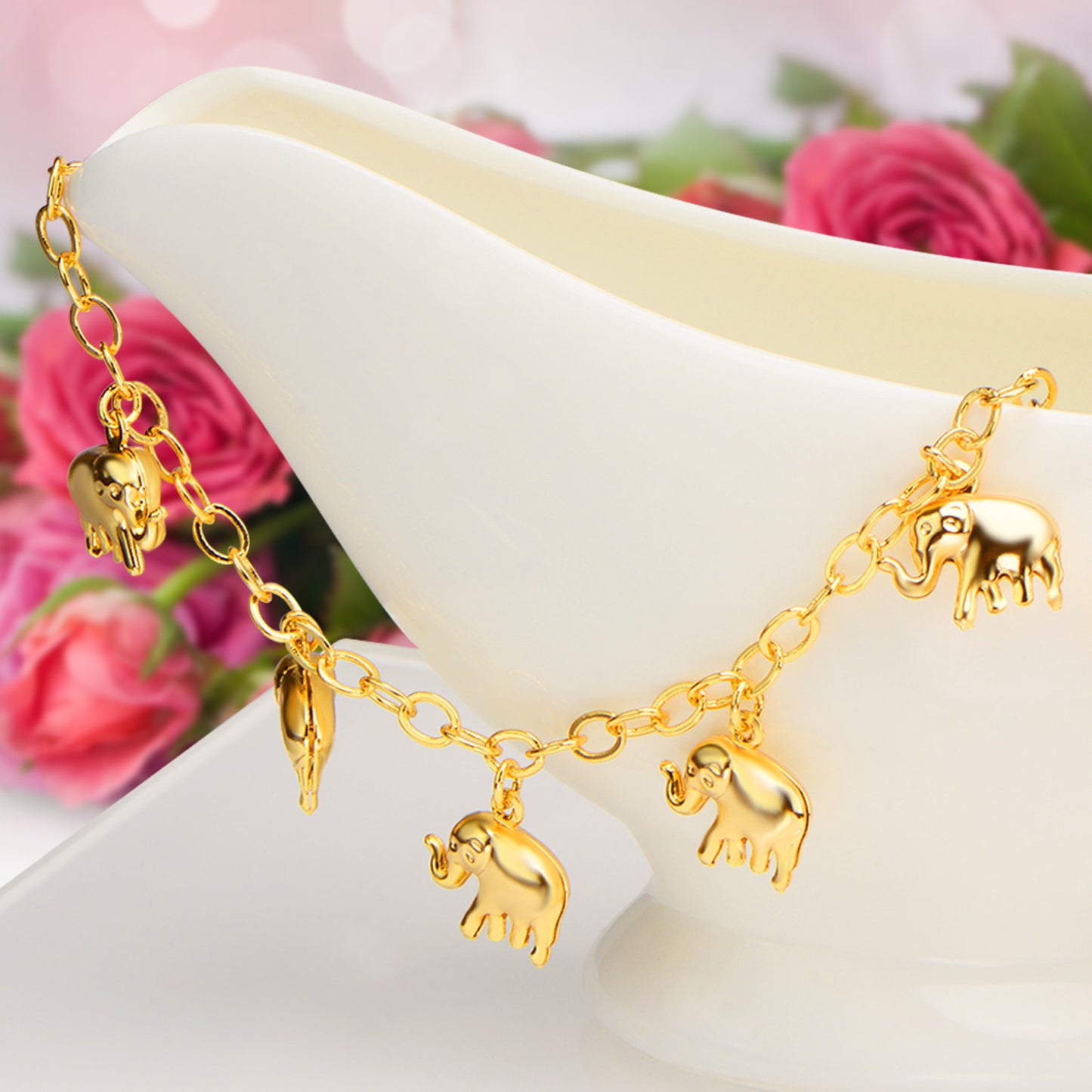 Hathi Steps Gold Anklet