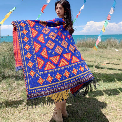 Bhutanese Style Women's Shawl
