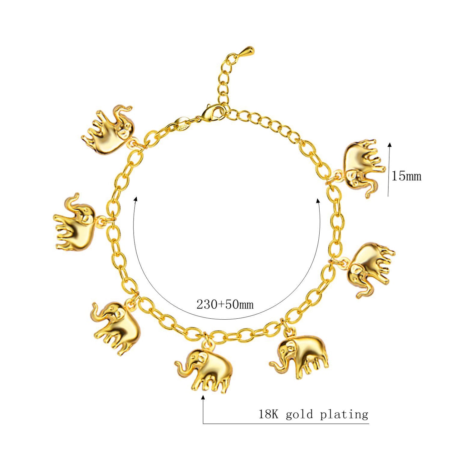 Hathi Steps Gold Anklet