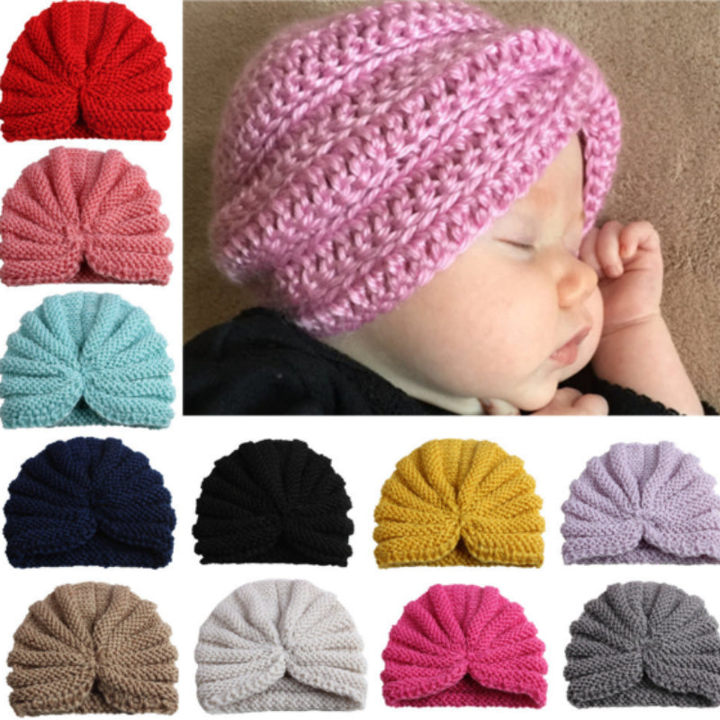 Gulab Knot Wool Baby Turban