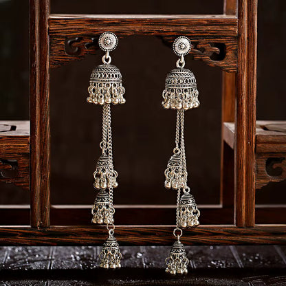 Noor-e-Zar - Premier Oxidized Jhumka Earrings