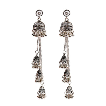 Noor-e-Zar - Premier Oxidized Jhumka Earrings