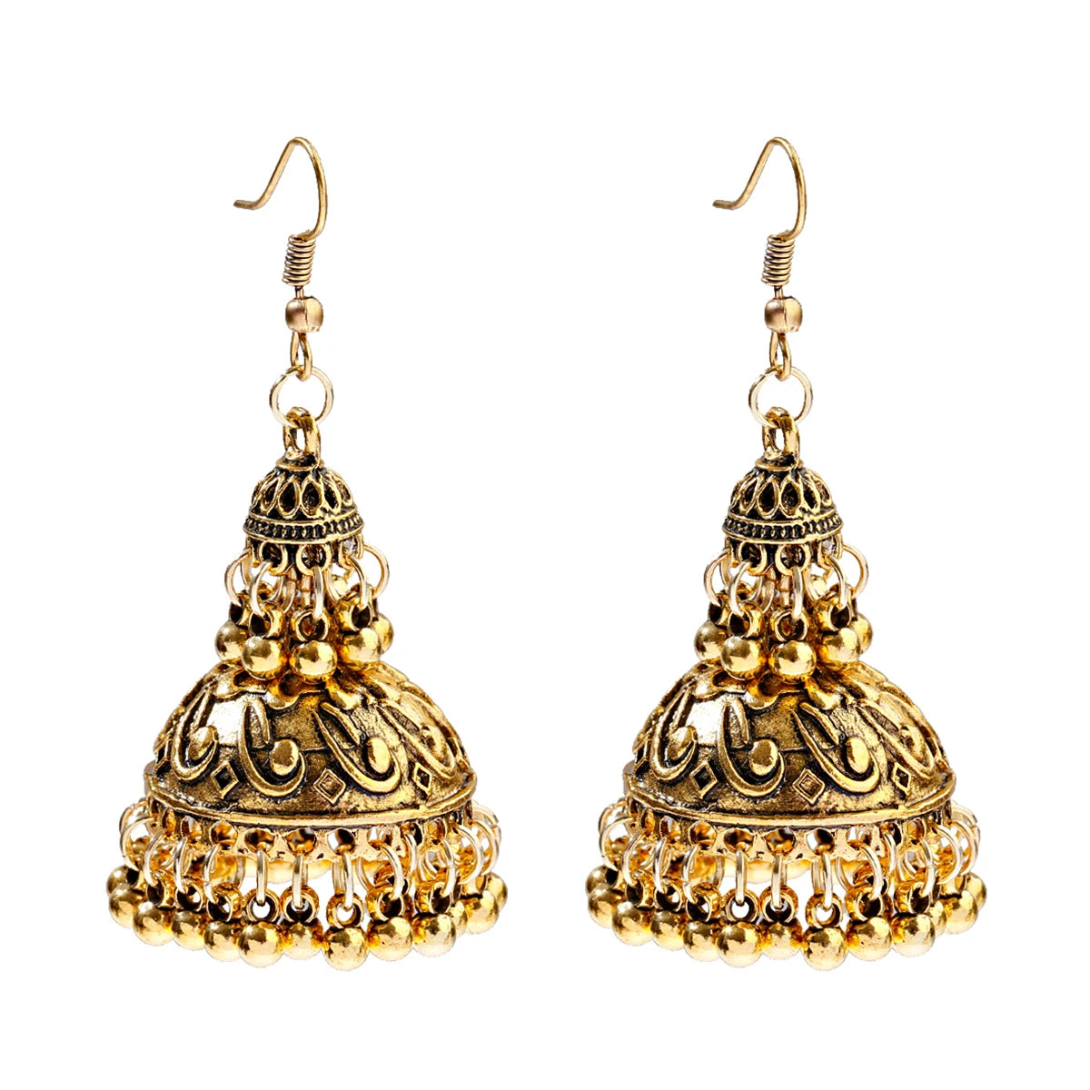 Saanjh - Oxidized Jhumka Earring Set