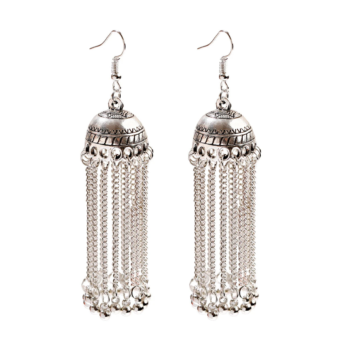 Noorani - Oxidized Jhumka Earrings