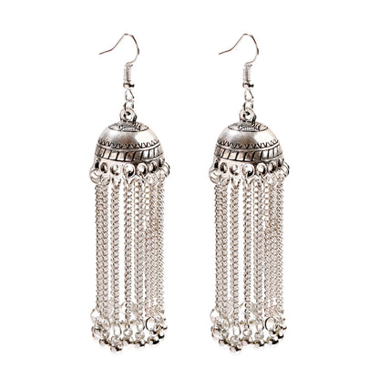 Noorani - Oxidized Jhumka Earrings