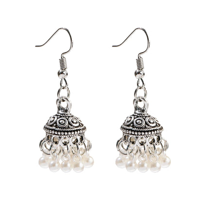 Saanjh - Oxidized Jhumka Earring Set