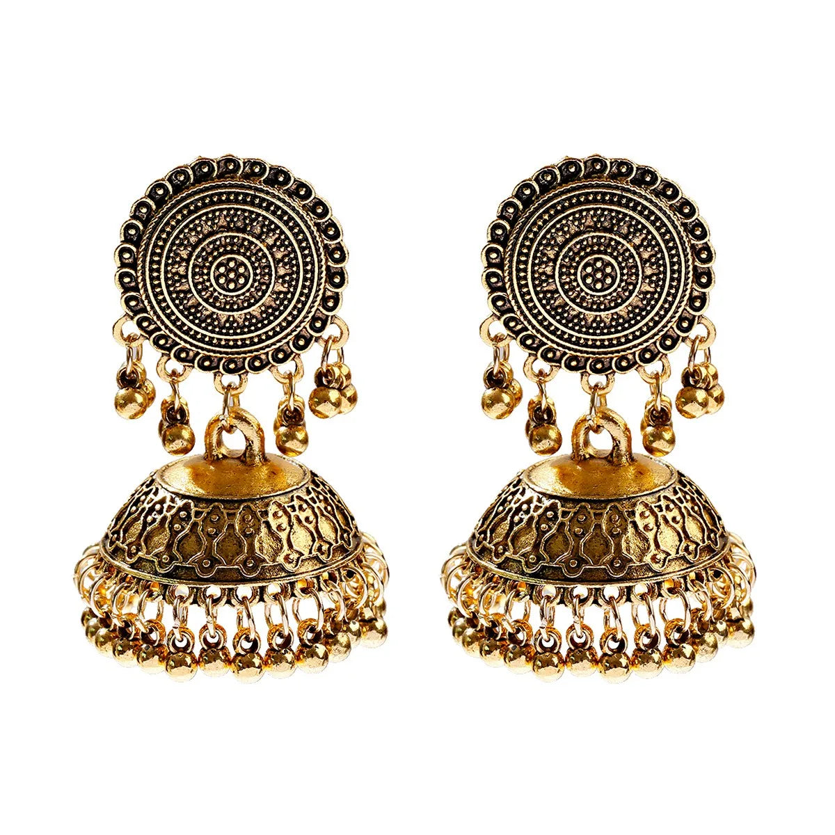 Anvaya - Oxidized Jhumka Earring Set