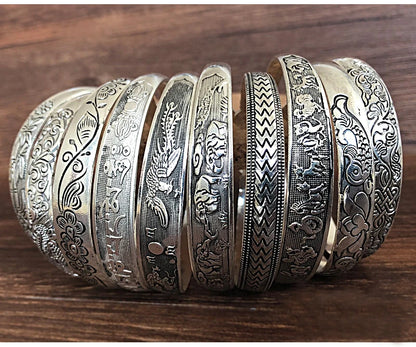 Pahar Rekha Tibetan-Style Thin Bangles