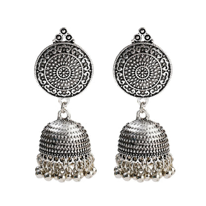 Saanjh - Oxidized Jhumka Earring Set