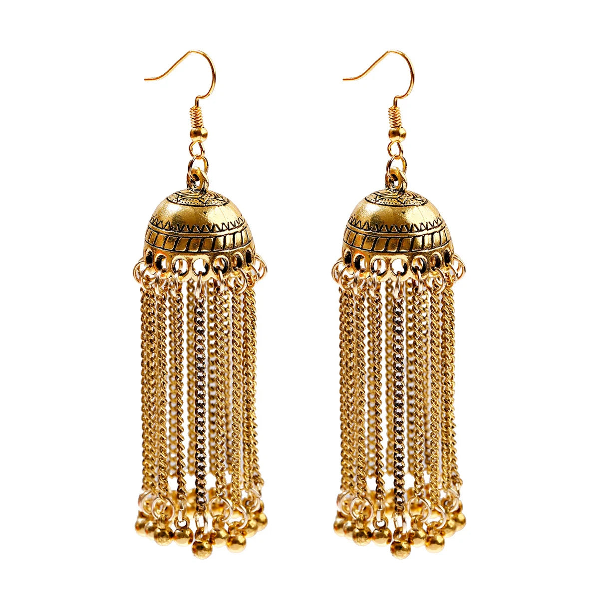 Noorani - Oxidized Jhumka Earrings