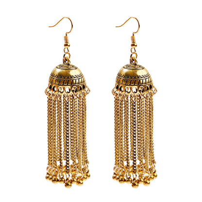 Noorani - Oxidized Jhumka Earrings