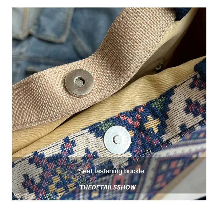 Pahar Bazaar Woven Jute Tote