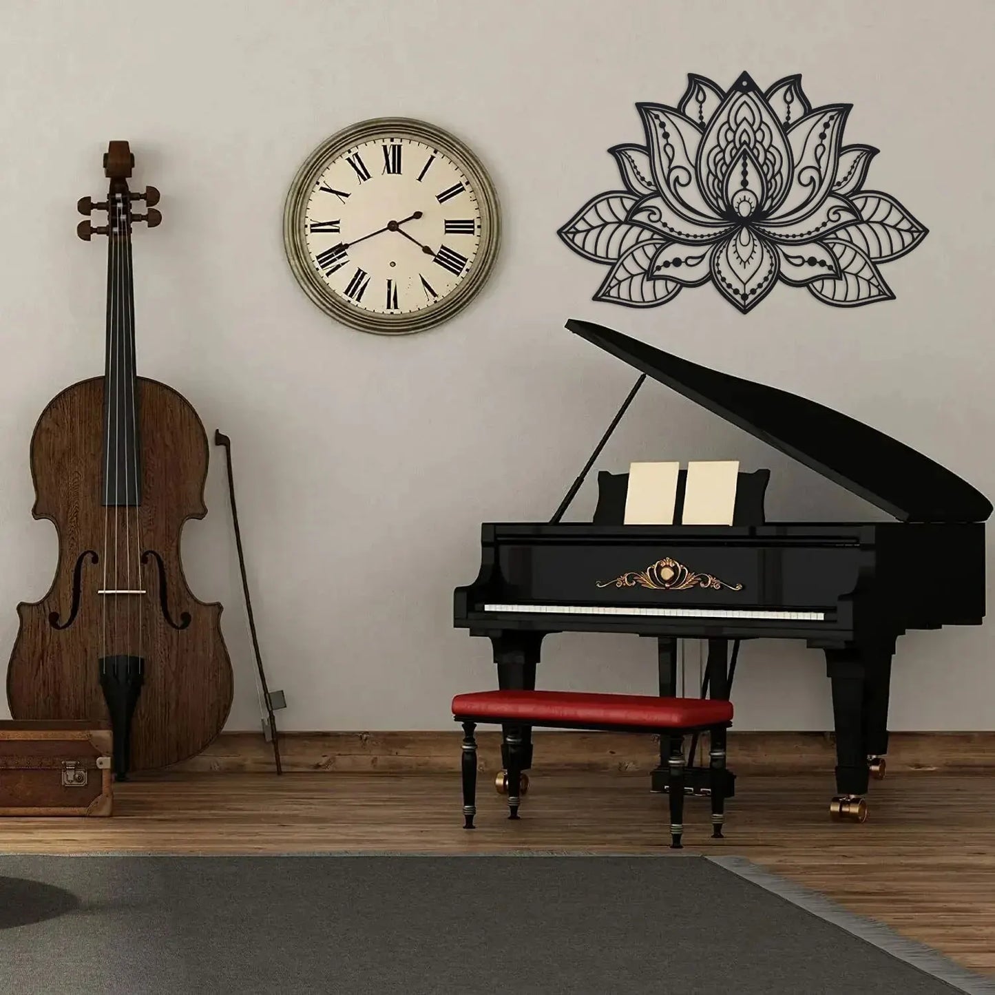 Sukoon Lotus Metal Mandala Wall Art