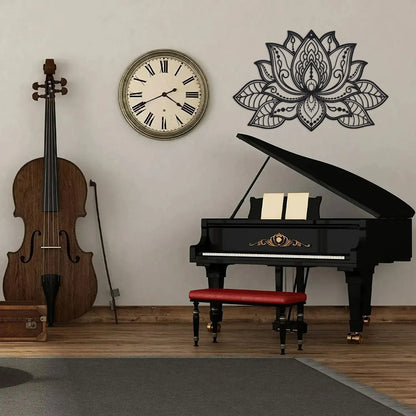 Sukoon Lotus Metal Mandala Wall Art