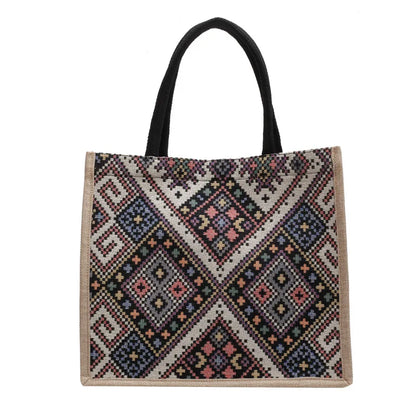 Pahar Bazaar Woven Jute Tote
