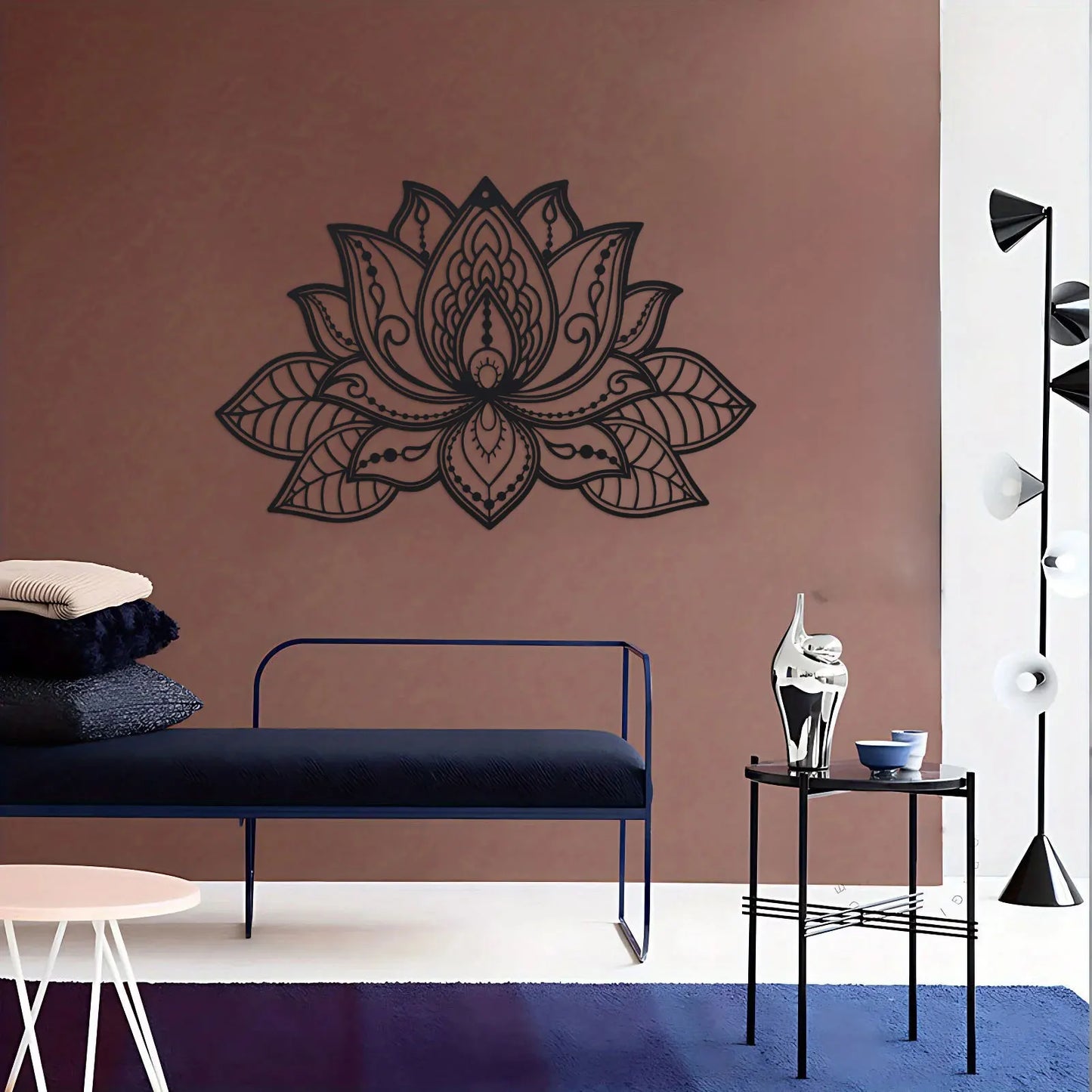 Sukoon Lotus Metal Mandala Wall Art