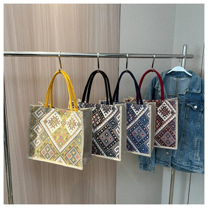 Pahar Bazaar Woven Jute Tote