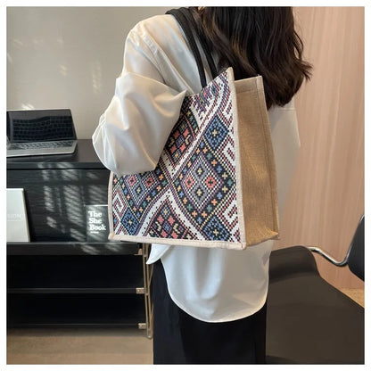 Pahar Bazaar Woven Jute Tote