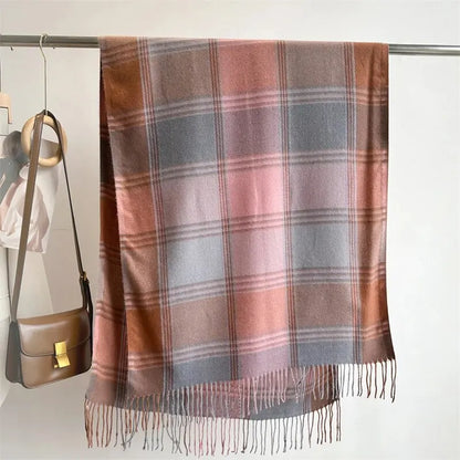 Hearthline Plaid Shawl