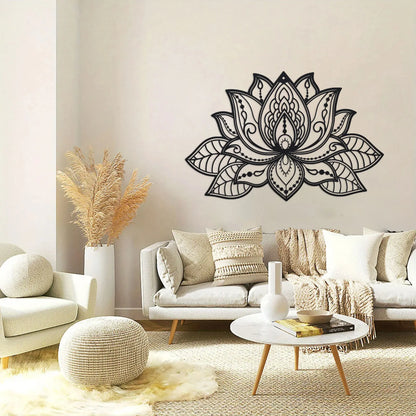 Sukoon Lotus Metal Mandala Wall Art
