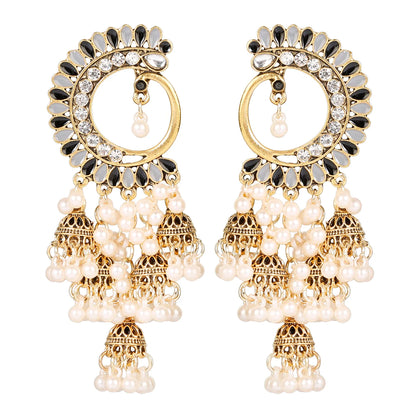 Chandani - Oxidized Jhumka Earring Set