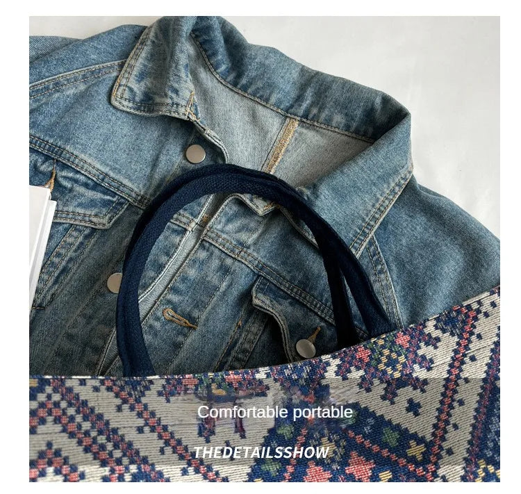 Pahar Bazaar Woven Jute Tote