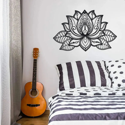 Sukoon Lotus Metal Mandala Wall Art