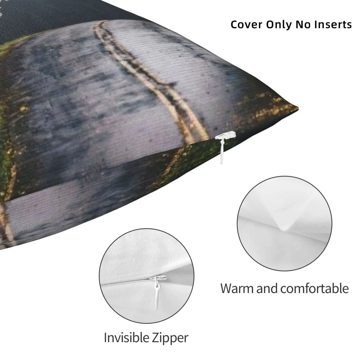 Safar Ka Dard Urdu Poetry Scenic Pillowcase