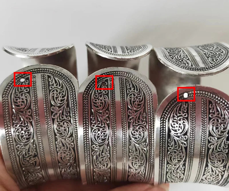 Pahar Cuff Tibetan-Style Silver Bangles