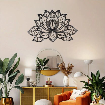 Sukoon Lotus Metal Mandala Wall Art