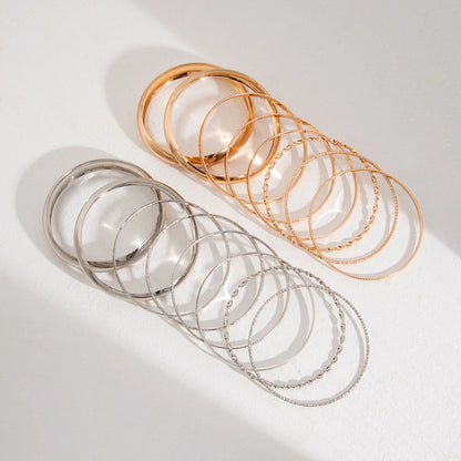 Zeenat Sculpted Bangle Set