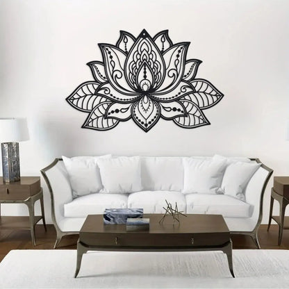 Sukoon Lotus Metal Mandala Wall Art