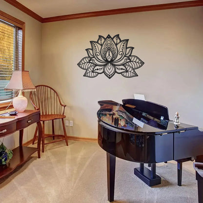 Sukoon Lotus Metal Mandala Wall Art