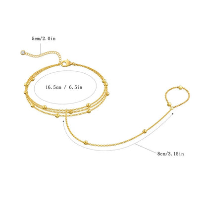 Nazuk Noor Hand Chain Ring