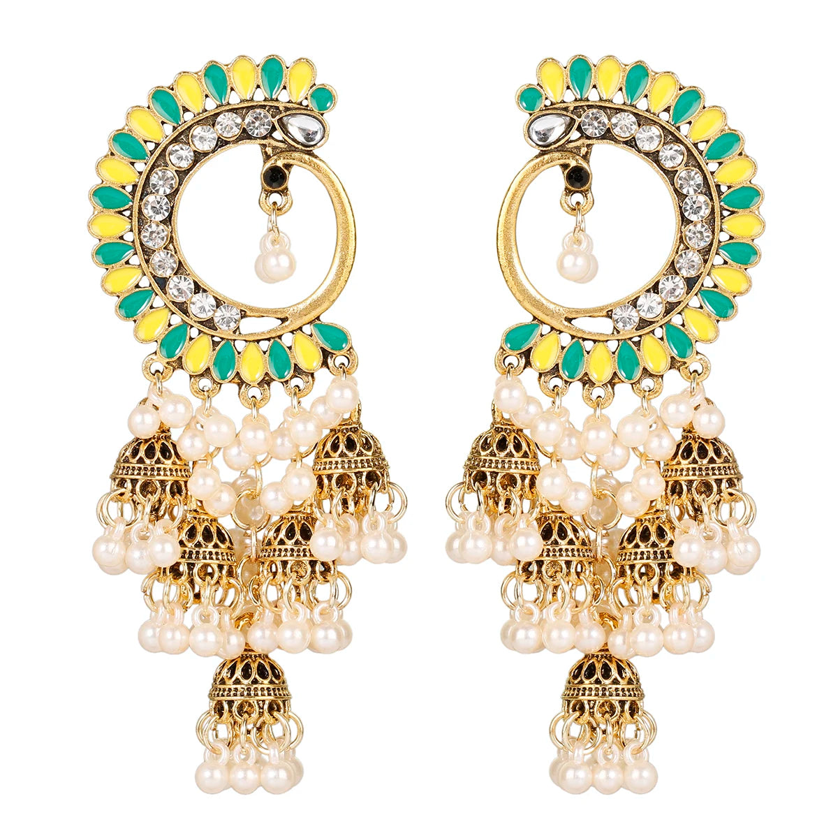 Chandani - Oxidized Jhumka Earring Set
