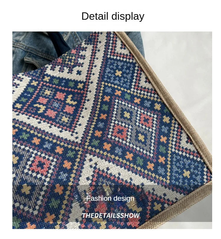 Pahar Bazaar Woven Jute Tote