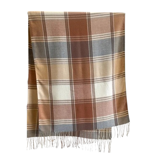 Hearthline Plaid Shawl
