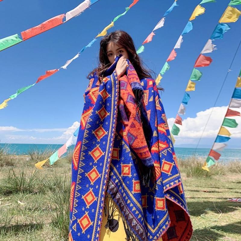Bhutanese Style Women's Shawl