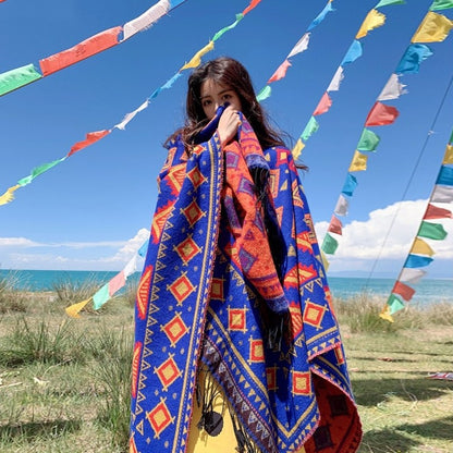 Bhutanese Style Women's Shawl