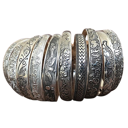 Pahar Rekha Tibetan-Style Thin Bangles